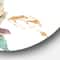 Designart - Farmhouse Bird on Flower Branch - Farmhouse Metal Circle Wall Art